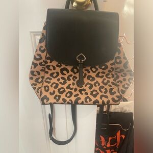 Kate Spade cheetah print backpack